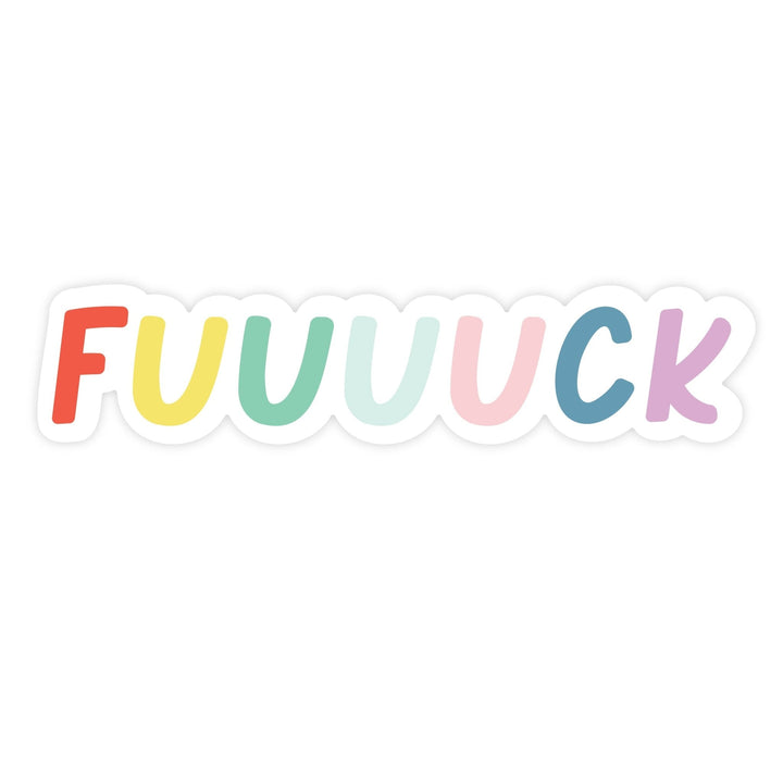 Fuuuuck Sticker - Pretty by Her - handmade locally in Cambridge, Ontario