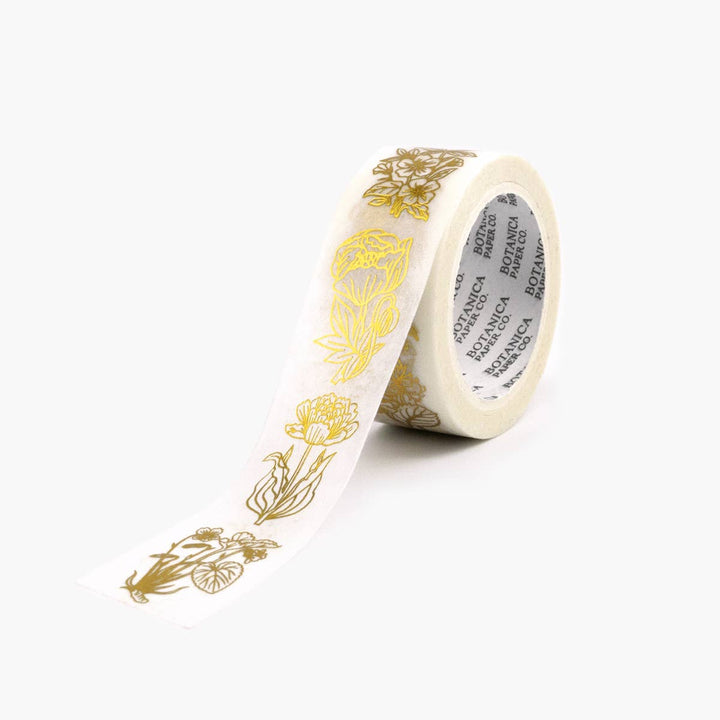 GOLDEN BOTANICALS |  WASHI TAPE - Pretty by Her - handmade locally in Cambridge, Ontario