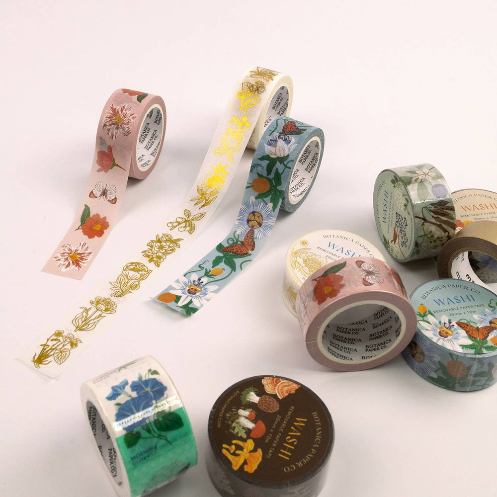 GOLDEN BOTANICALS |  WASHI TAPE - Pretty by Her - handmade locally in Cambridge, Ontario