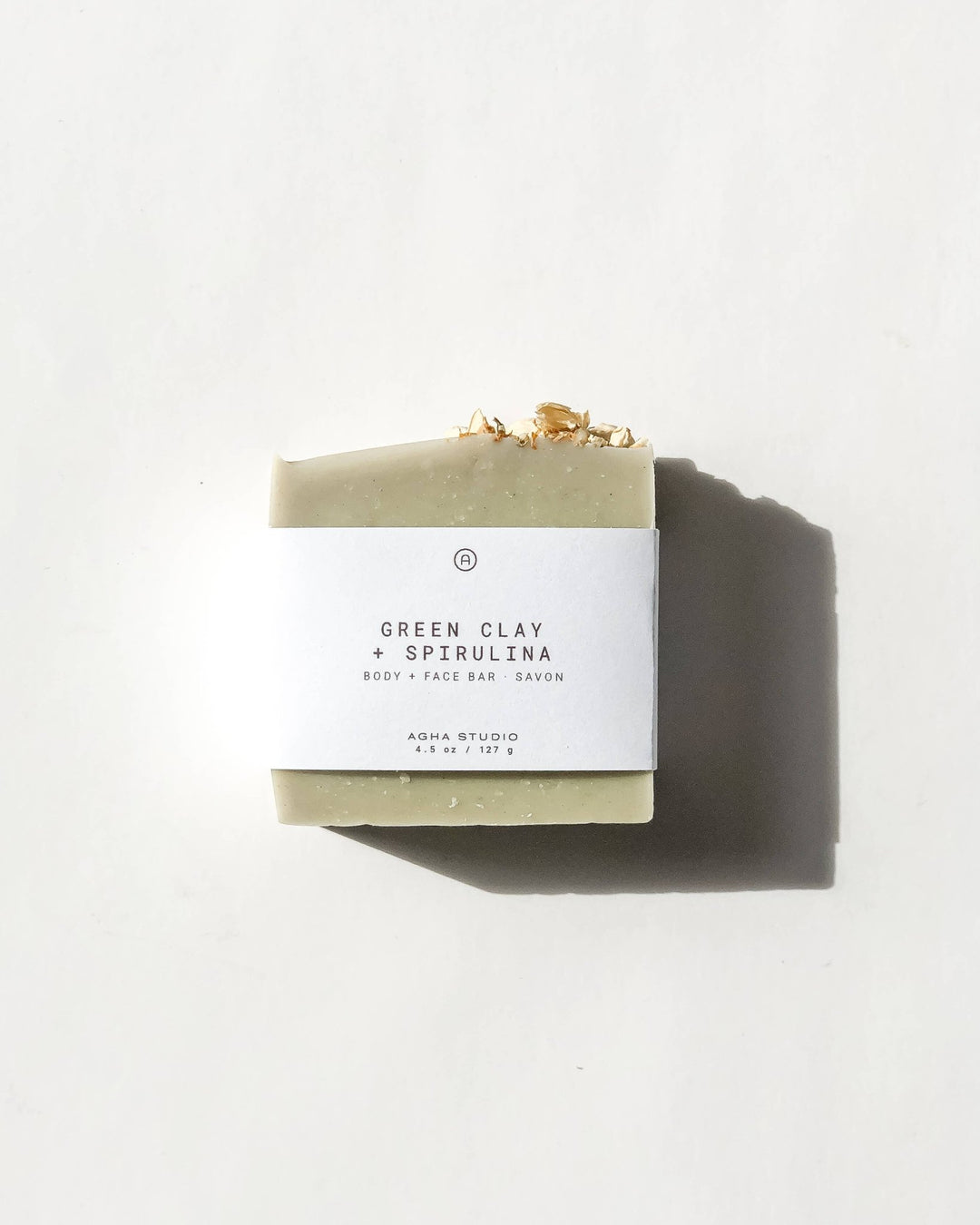 Green Clay Spirulina Body + Face Bar - Pretty by Her - handmade locally in Cambridge, Ontario