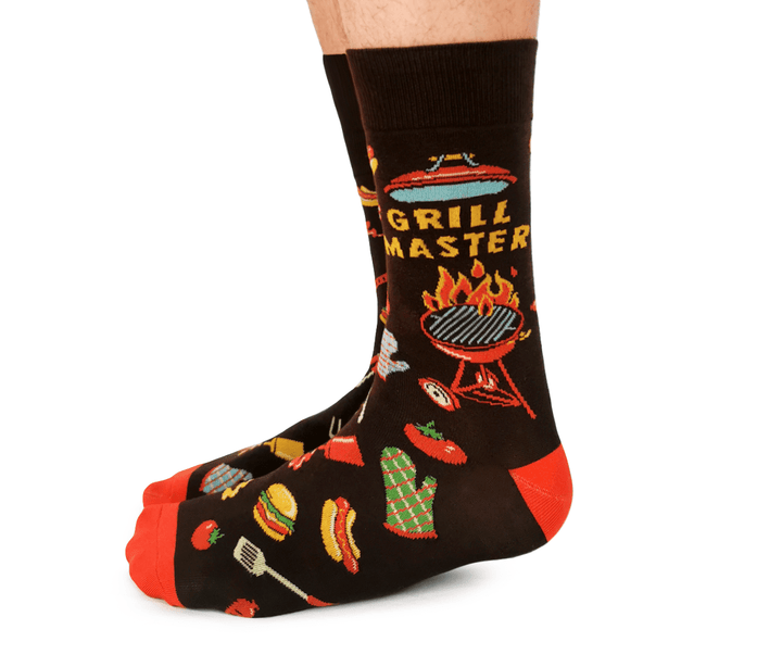 Grill Master Socks - M/L (Men) - Pretty by Her - handmade locally in Cambridge, Ontario