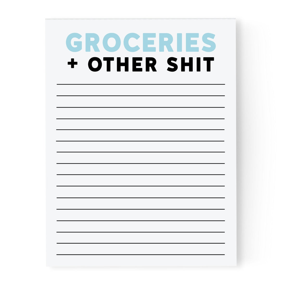 Groceries + Other Shit Notepad - Pretty by Her - handmade locally in Cambridge, Ontario