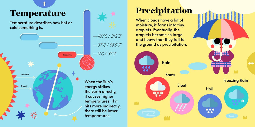 Hands - On Academy: Weather (Interactive Kids Board Book) - Pretty by Her - handmade locally in Cambridge, Ontario