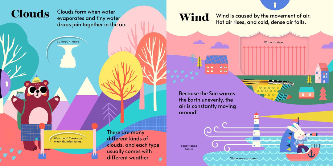 Hands - On Academy: Weather (Interactive Kids Board Book) - Pretty by Her - handmade locally in Cambridge, Ontario