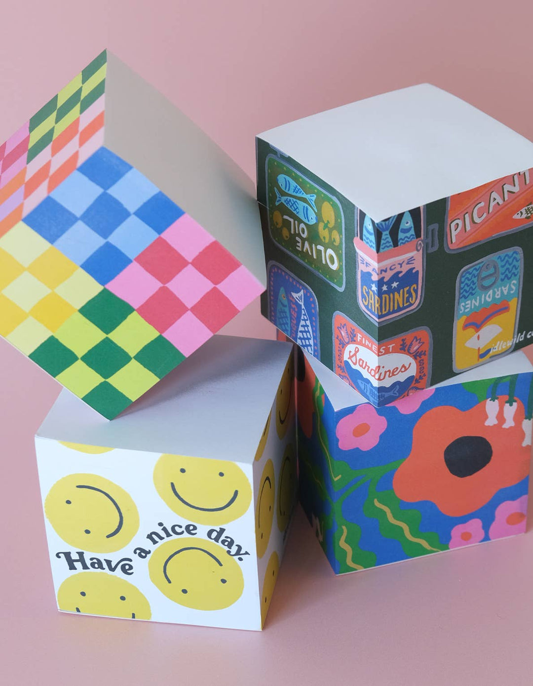 Have A Nice Day Sticky Note Cube - Pretty by Her - handmade locally in Cambridge, Ontario