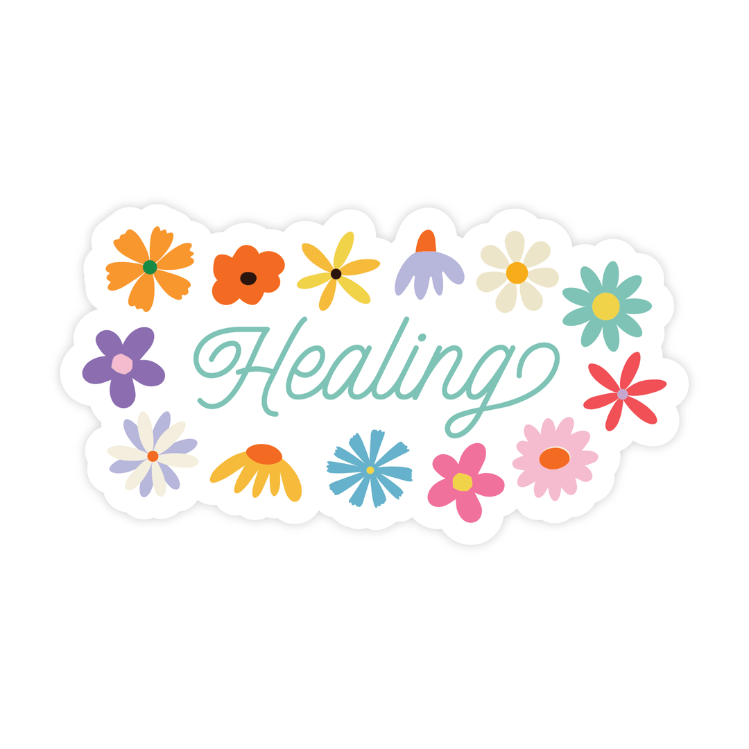 Healing Sticker - Pretty by Her - handmade locally in Cambridge, Ontario