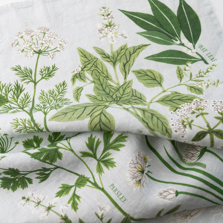 HERB GARDEN | 100% LINEN TEA TOWEL - Pretty by Her - handmade locally in Cambridge, Ontario