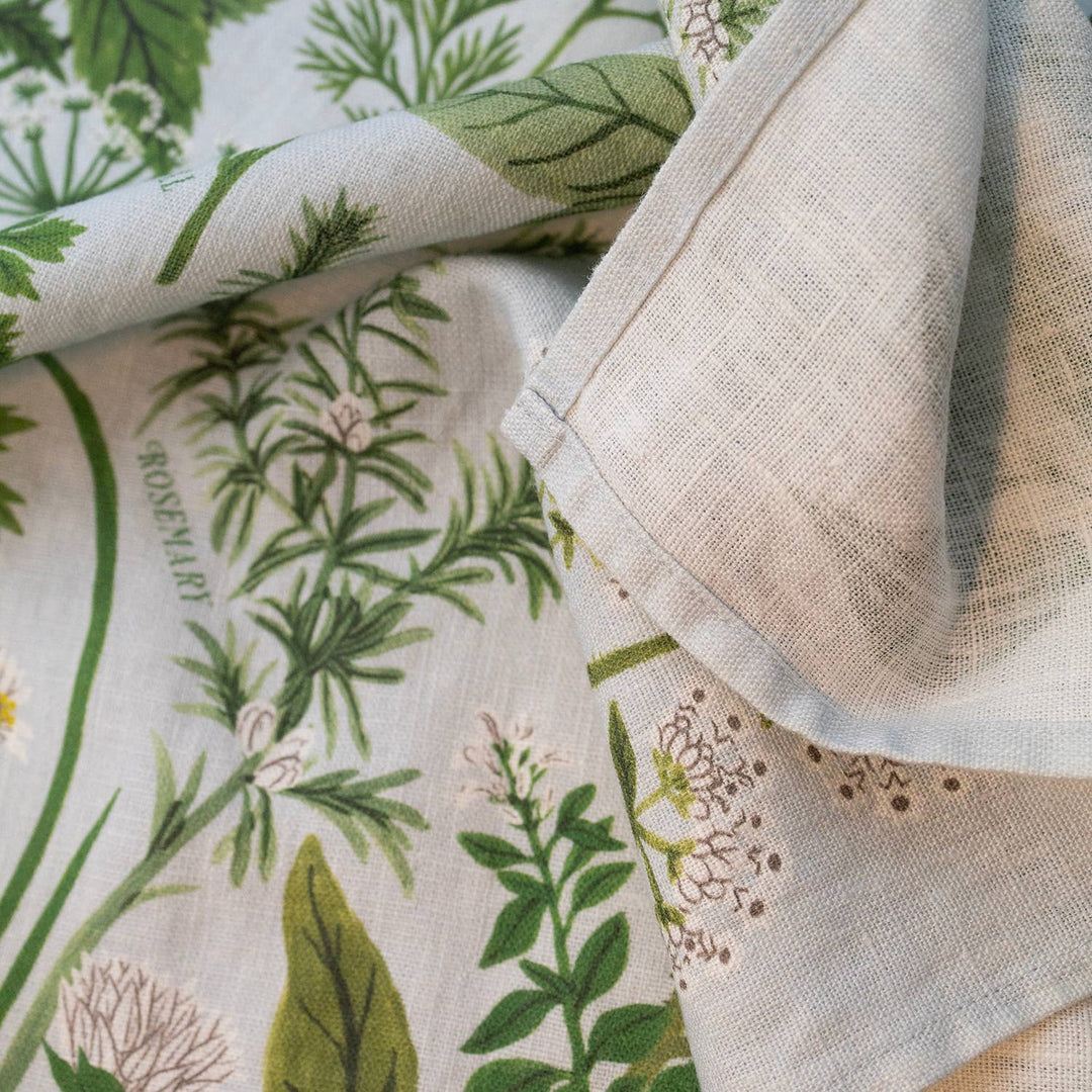 HERB GARDEN | 100% LINEN TEA TOWEL - Pretty by Her - handmade locally in Cambridge, Ontario