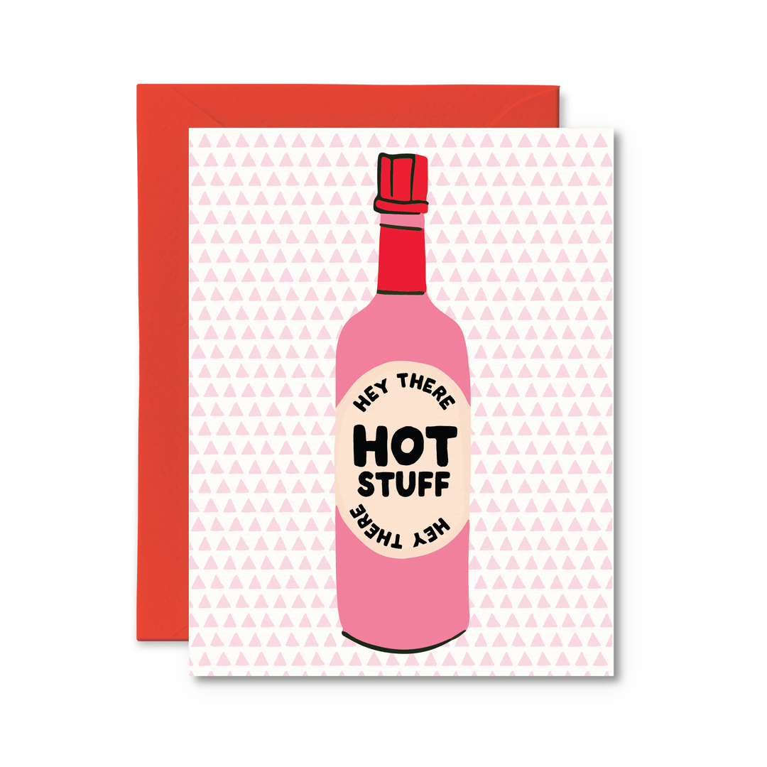 Hey There Hot Stuff Card - Pretty by Her - handmade locally in Cambridge, Ontario