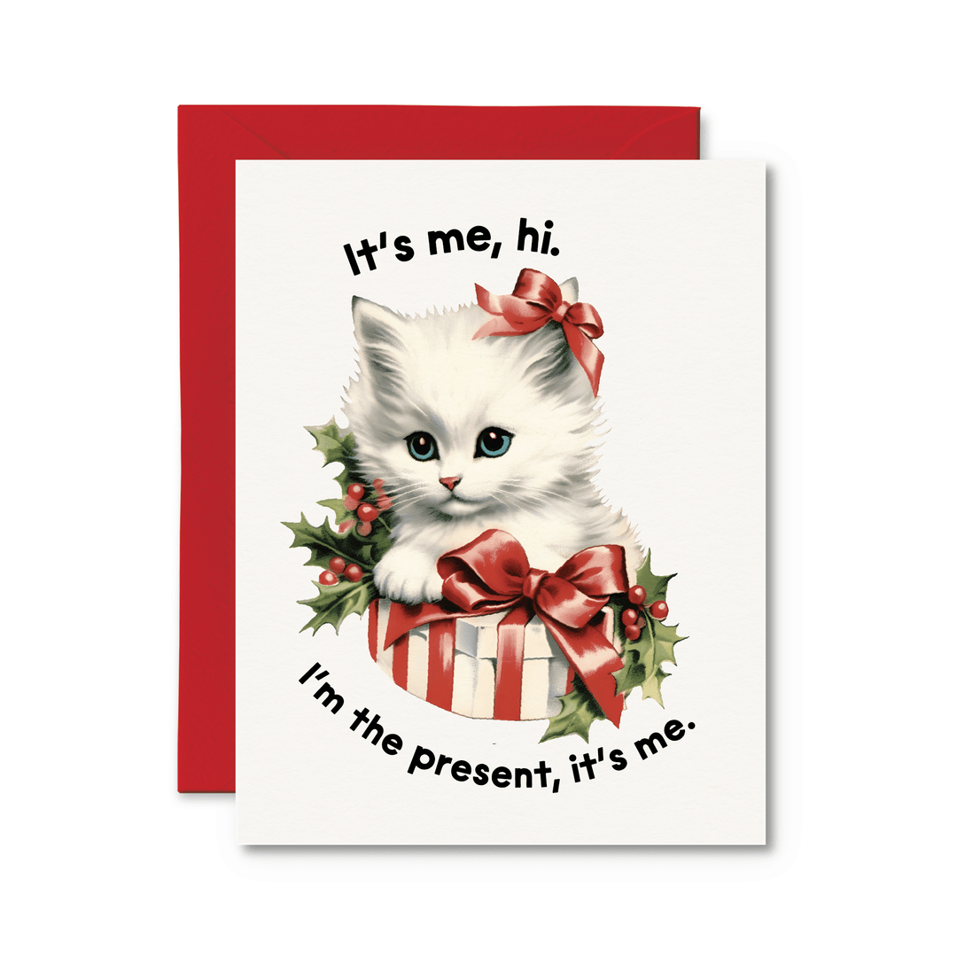 Hi, I'm The Present It's Me Card - Pretty by Her - handmade locally in Cambridge, Ontario