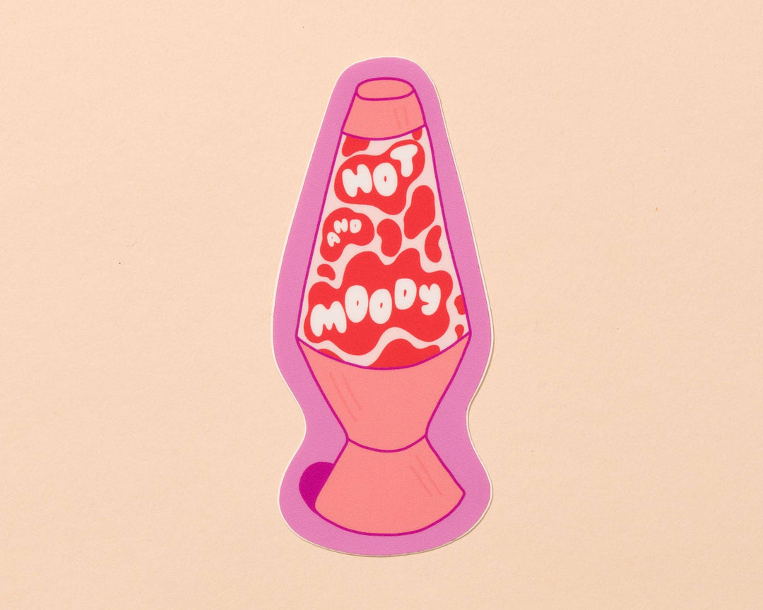 Hot and Moody Lava Lamp Vinyl Sticker - Pretty by Her - handmade locally in Cambridge, Ontario