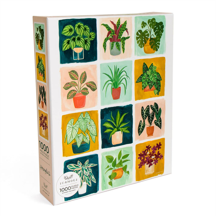 Houseplants Puzzle - 1,000 Piece Jigsaw Puzzle - Pretty by Her - handmade locally in Cambridge, Ontario