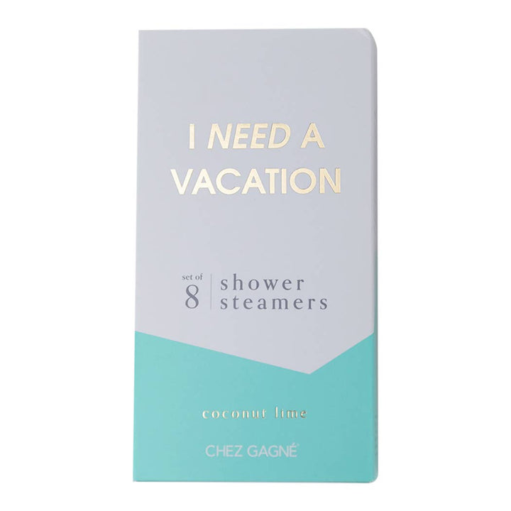 I Need a Vacation Shower Shower Steamers - Coconut Lime - Pretty by Her - handmade locally in Cambridge, Ontario