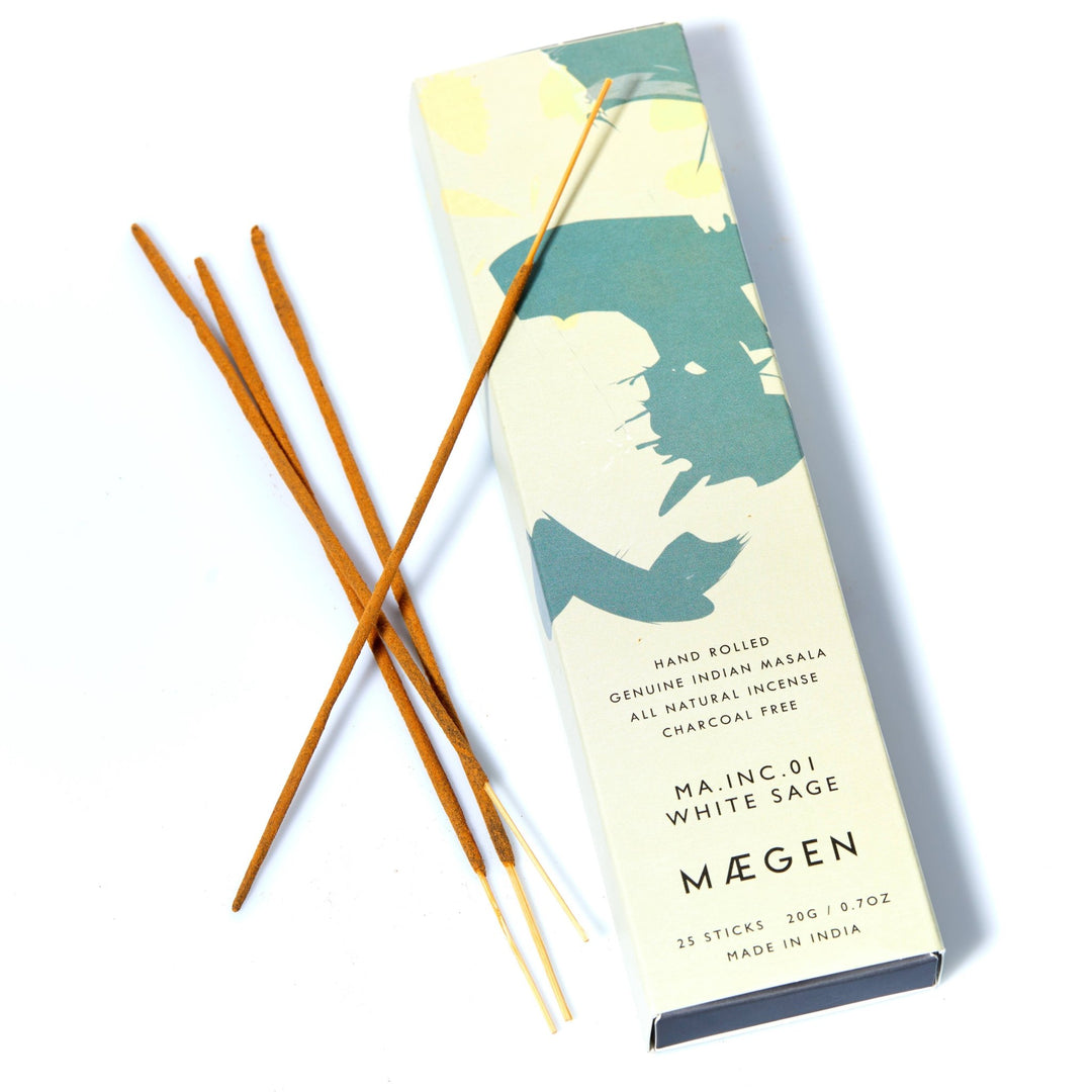 Incense Sticks - White Sage Genuine Indian Masala - Pretty by Her - handmade locally in Cambridge, Ontario