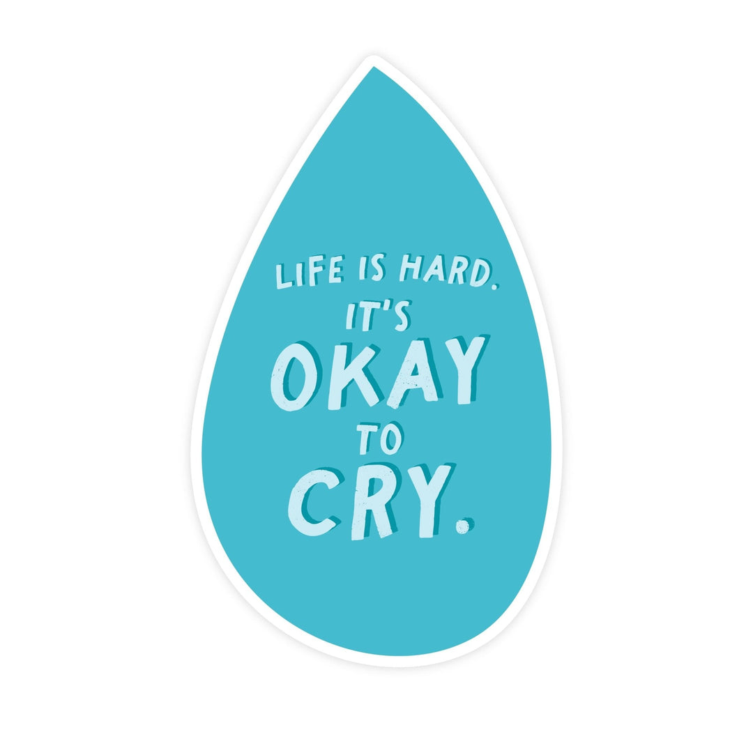 It's Okay To Cry Magnet - Pretty by Her - handmade locally in Cambridge, Ontario