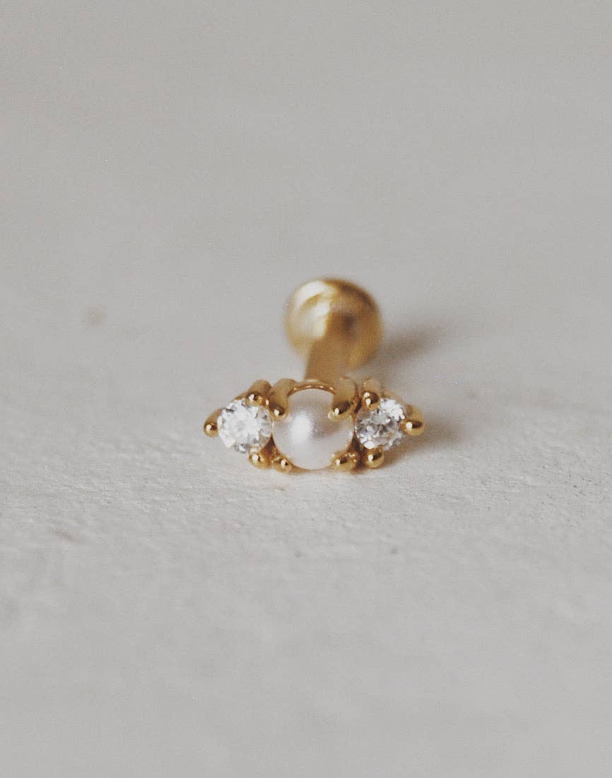 Kate Cartilage Stud - Pretty by Her - handmade locally in Cambridge, Ontario