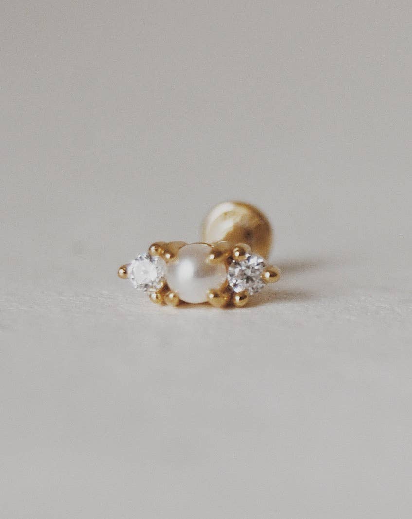 Kate Cartilage Stud - Pretty by Her - handmade locally in Cambridge, Ontario