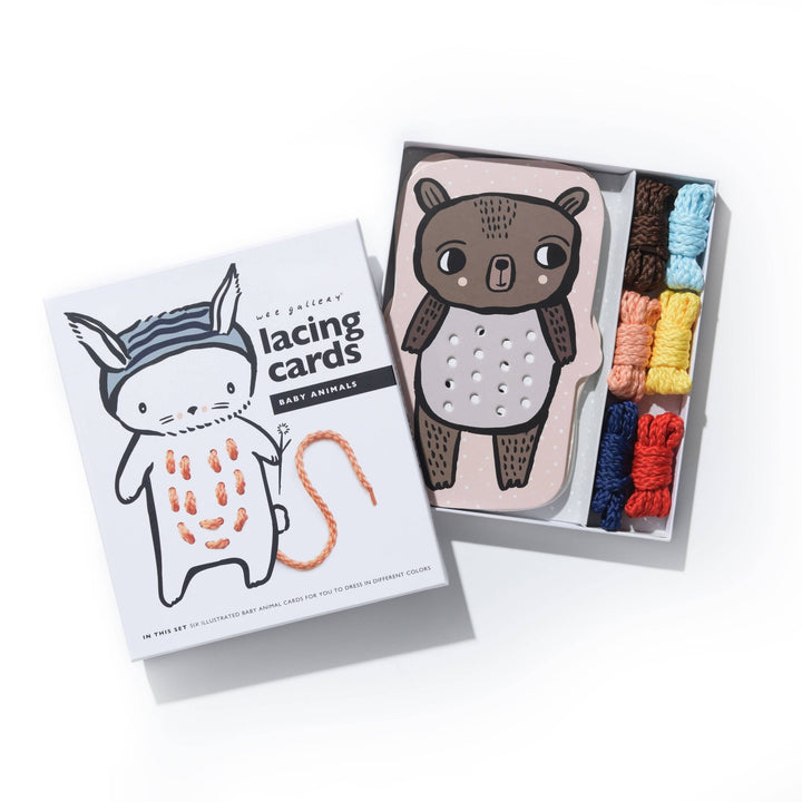 Lacing Cards - Baby Animals - Pretty by Her - handmade locally in Cambridge, Ontario