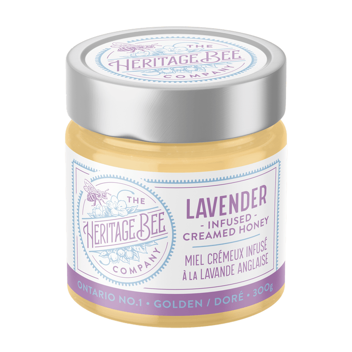 Lavender Creamed Honey - 300 g (10.6 oz) - Pretty by Her - handmade locally in Cambridge, Ontario