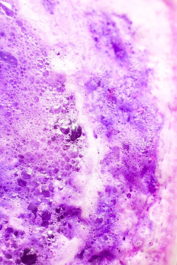 Lavender Swirl Bath Bomb - Pretty by Her - handmade locally in Cambridge, Ontario