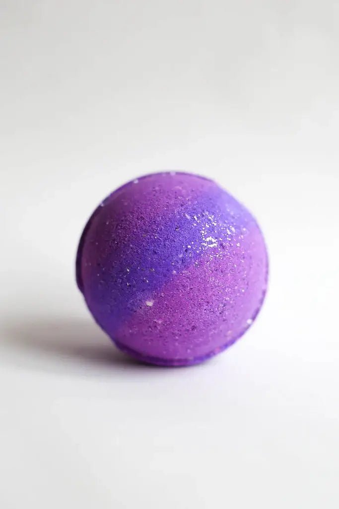 Lavender Swirl Bath Bomb - Pretty by Her - handmade locally in Cambridge, Ontario