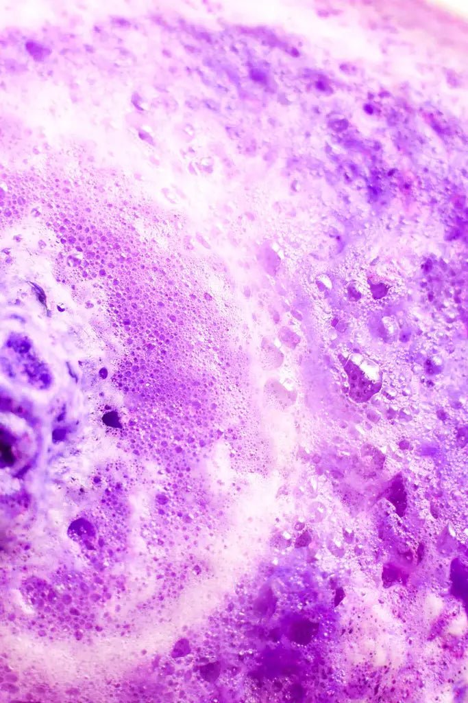 Lavender Swirl Bath Bomb - Pretty by Her - handmade locally in Cambridge, Ontario