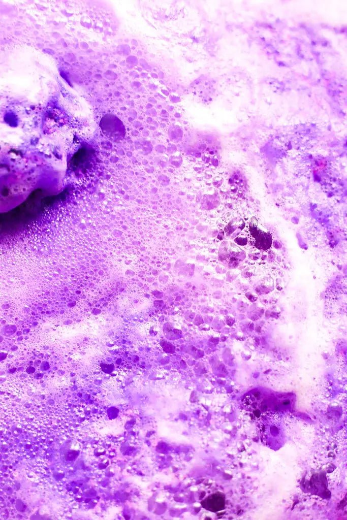 Lavender Swirl Bath Bomb - Pretty by Her - handmade locally in Cambridge, Ontario