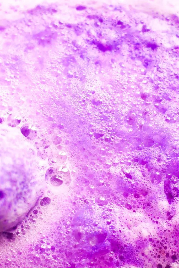 Lavender Swirl Bath Bomb - Pretty by Her - handmade locally in Cambridge, Ontario