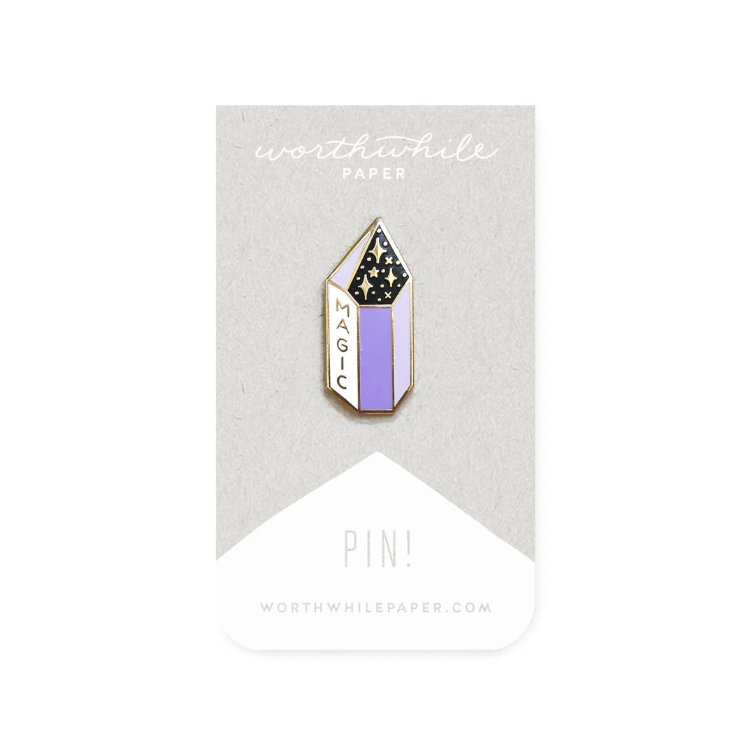 Magic Crystal Enamel Pin - Pretty by Her - handmade locally in Cambridge, Ontario