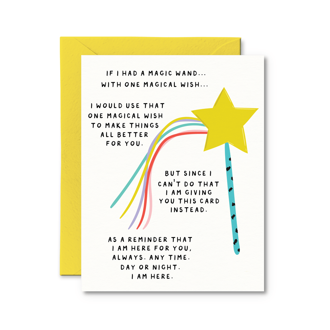 Magic Wand Make Things All Better Card - Pretty by Her - handmade locally in Cambridge, Ontario