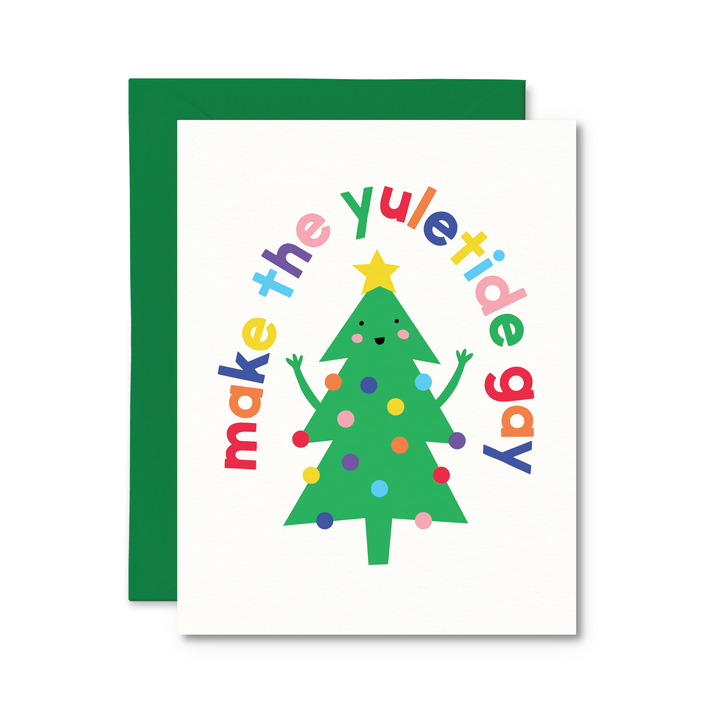 Make The Yuletide Gay Card - Pretty by Her - handmade locally in Cambridge, Ontario