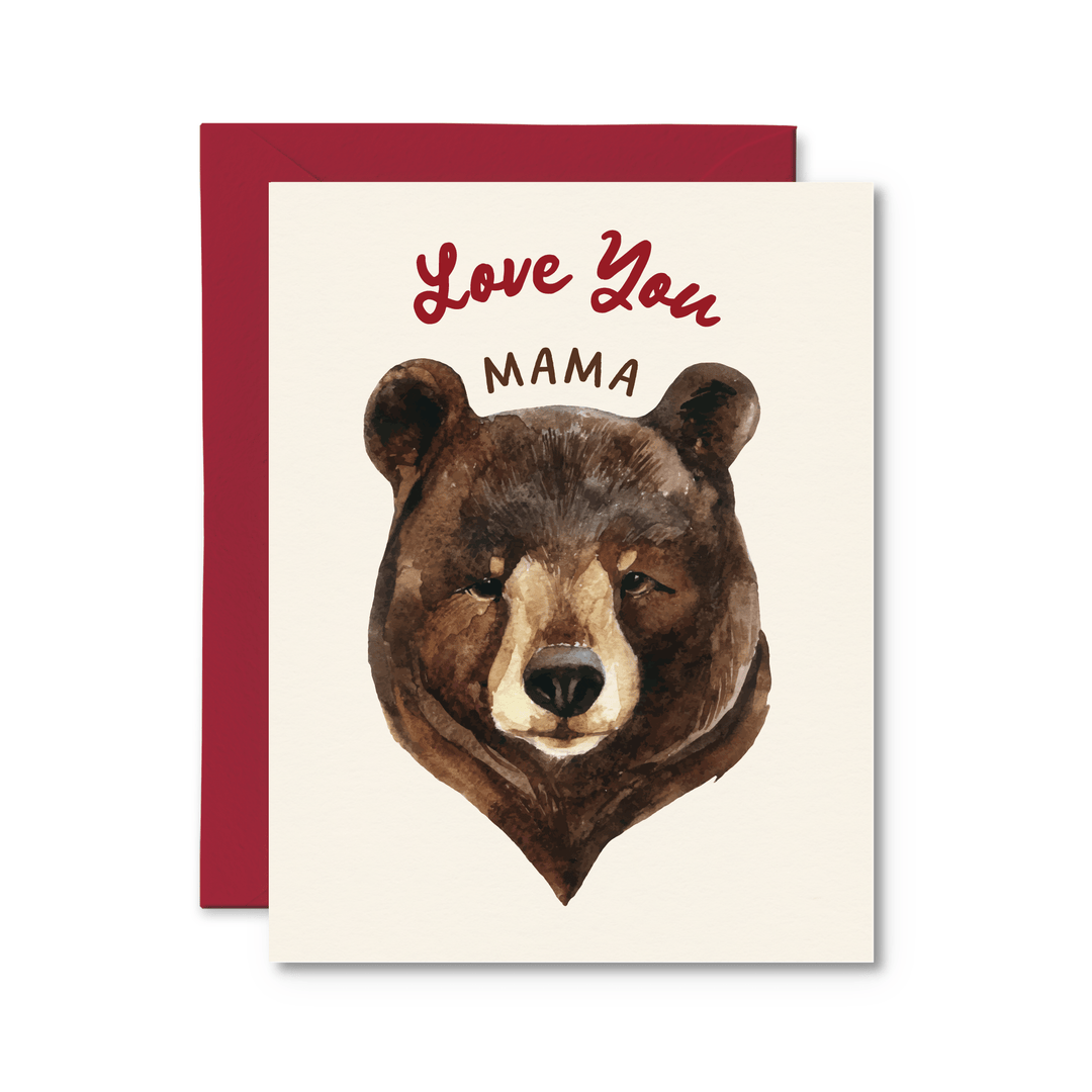 Mama Bear Card - Pretty by Her - handmade locally in Cambridge, Ontario