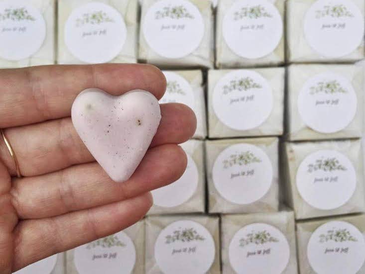 Mini Heart Soaps 〰️ Natural Handmade Soaps - Pretty by Her - handmade locally in Cambridge, Ontario