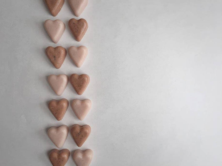 Mini Heart Soaps 〰️ Natural Handmade Soaps - Pretty by Her - handmade locally in Cambridge, Ontario