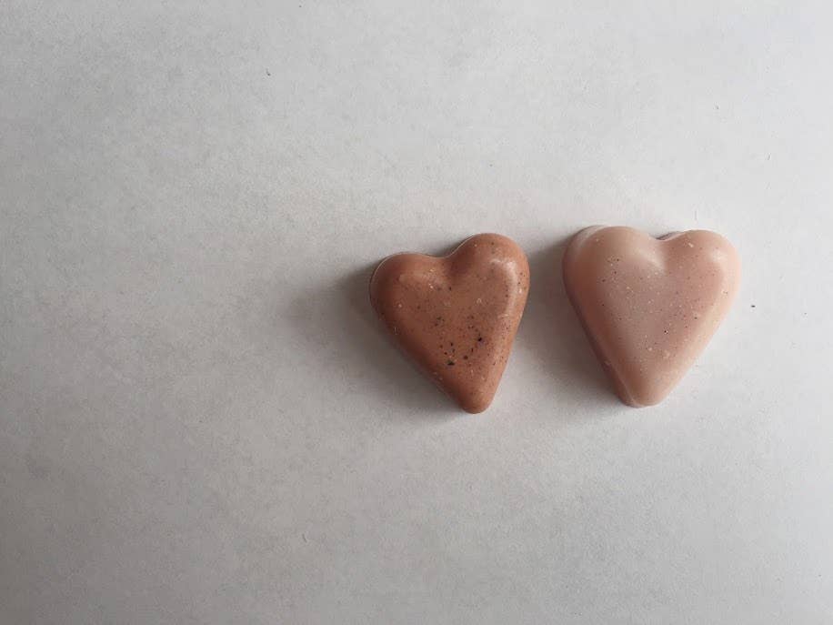 Mini Heart Soaps 〰️ Natural Handmade Soaps - Pretty by Her - handmade locally in Cambridge, Ontario