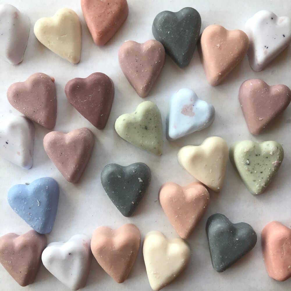 Mini Heart Soaps 〰️ Natural Handmade Soaps - Pretty by Her - handmade locally in Cambridge, Ontario