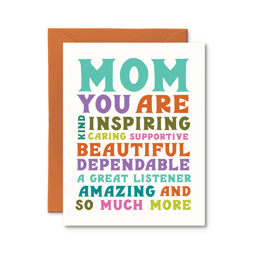 Mom You Are Card - Pretty by Her - handmade locally in Cambridge, Ontario