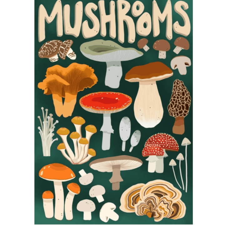 Mushroom Forager 1000 - Piece Puzzle | Designed in BC Canada - Pretty by Her - handmade locally in Cambridge, Ontario