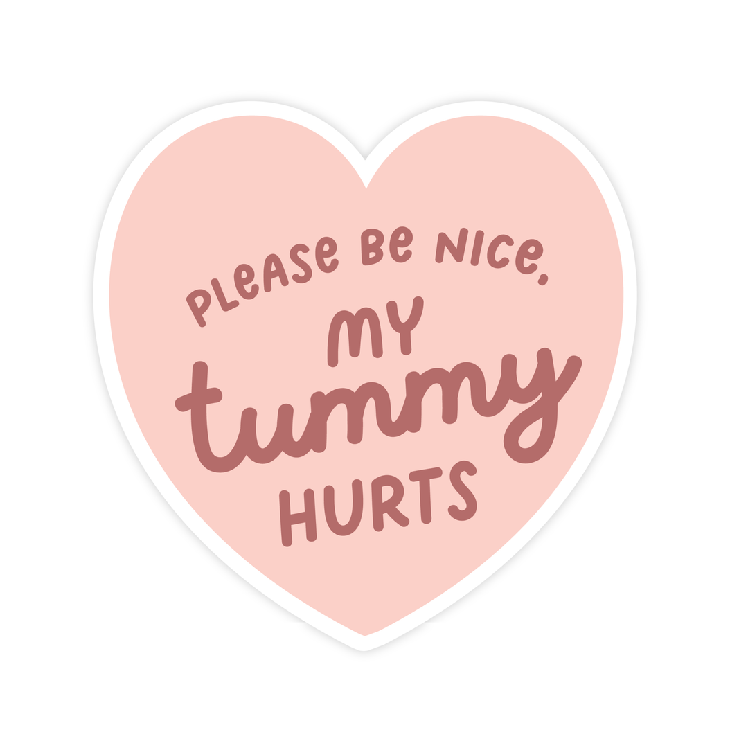 My Tummy Hurts Magnet - Pretty by Her - handmade locally in Cambridge, Ontario