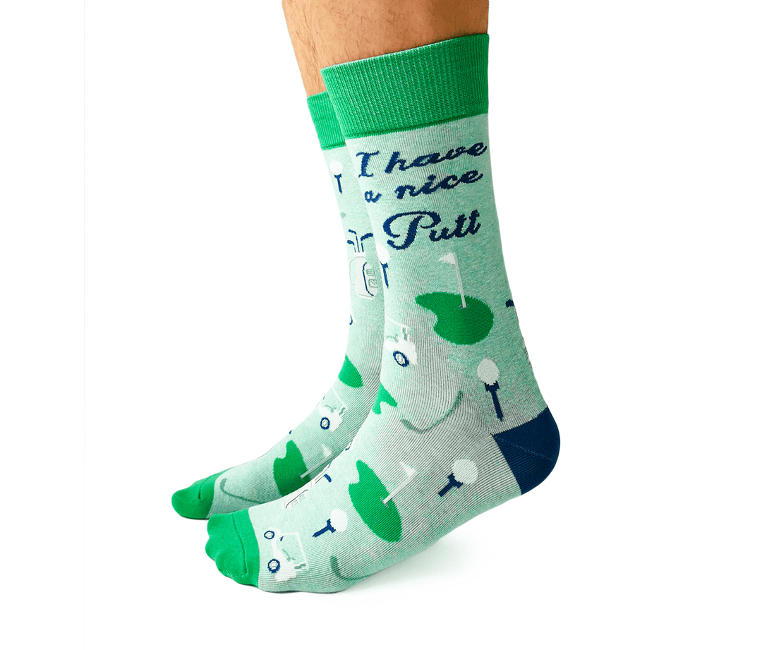 Nice Putt Socks - M/L (Men) - Pretty by Her - handmade locally in Cambridge, Ontario