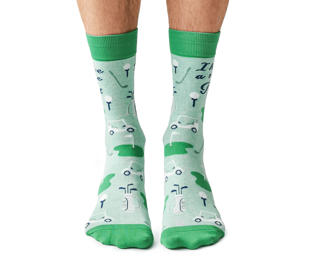 Nice Putt Socks - M/L (Men) - Pretty by Her - handmade locally in Cambridge, Ontario