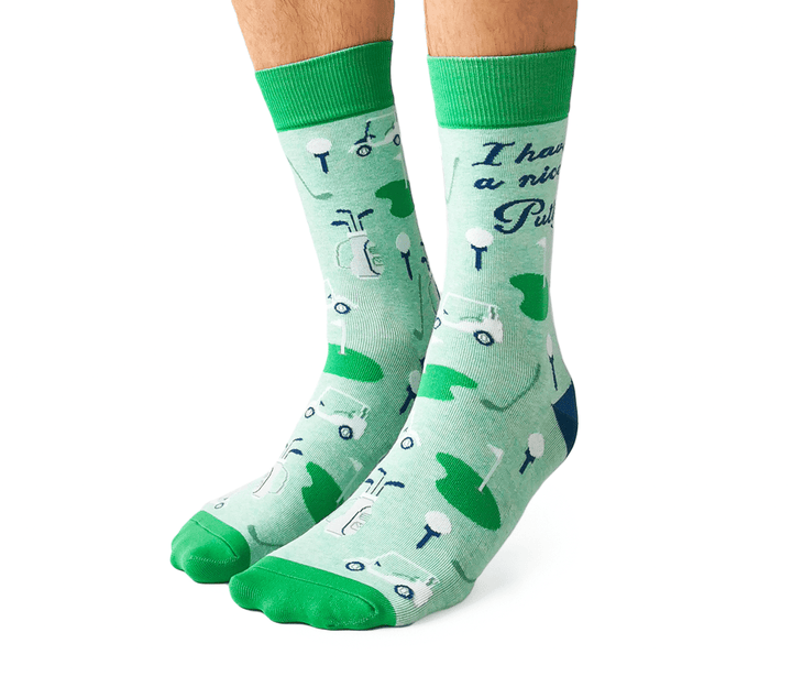 Nice Putt Socks - M/L (Men) - Pretty by Her - handmade locally in Cambridge, Ontario