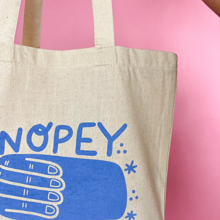 Nopey Dokey Tote Bag - Pretty by Her - handmade locally in Cambridge, Ontario