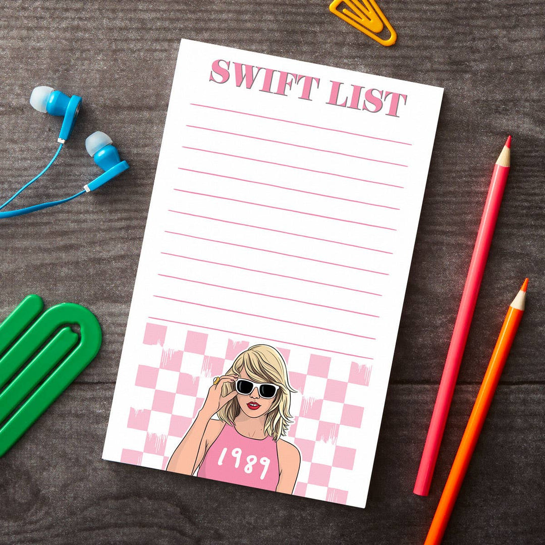 Notepad: Swift List - Pretty by Her - handmade locally in Cambridge, Ontario