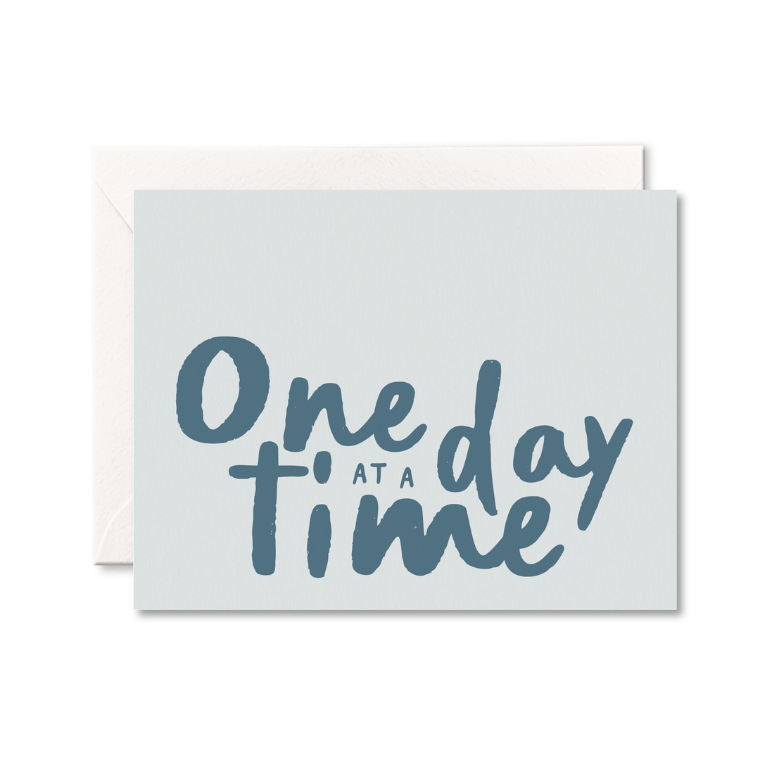 One Day At A Time Card - Pretty by Her - handmade locally in Cambridge, Ontario