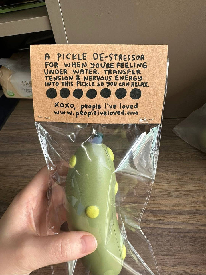 Pickle Stress Ball - Pretty by Her - handmade locally in Cambridge, Ontario