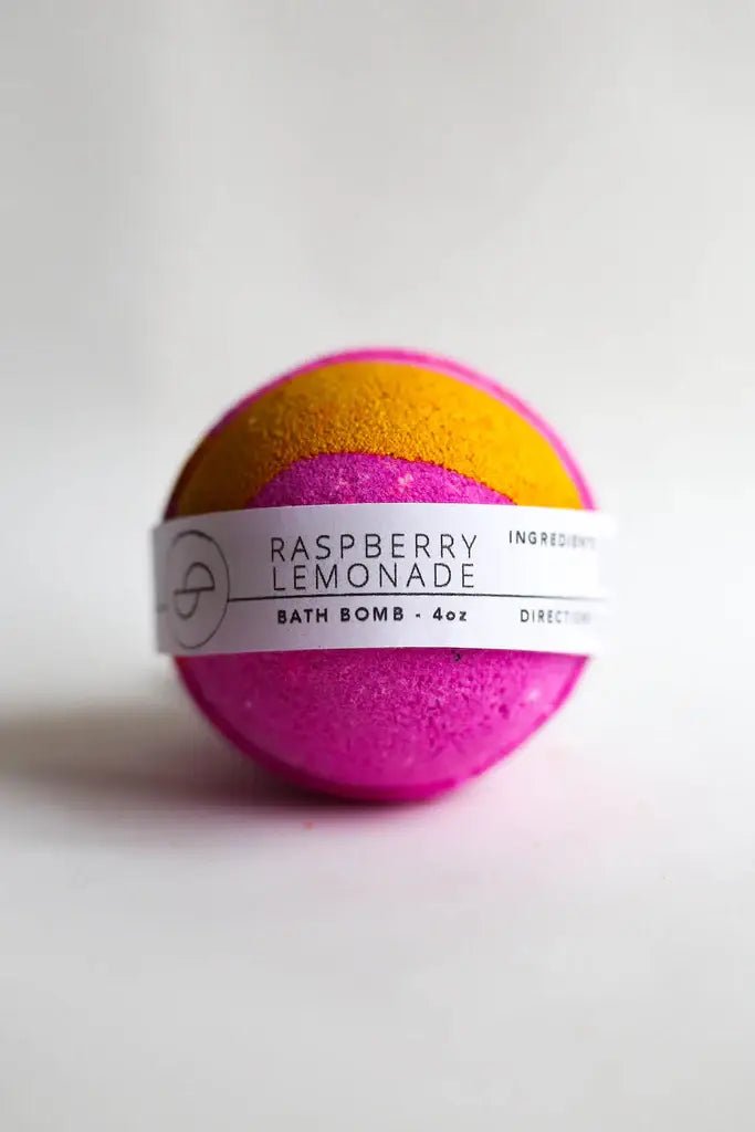 Raspberry Lemonade Bath Bomb - Pretty by Her - handmade locally in Cambridge, Ontario