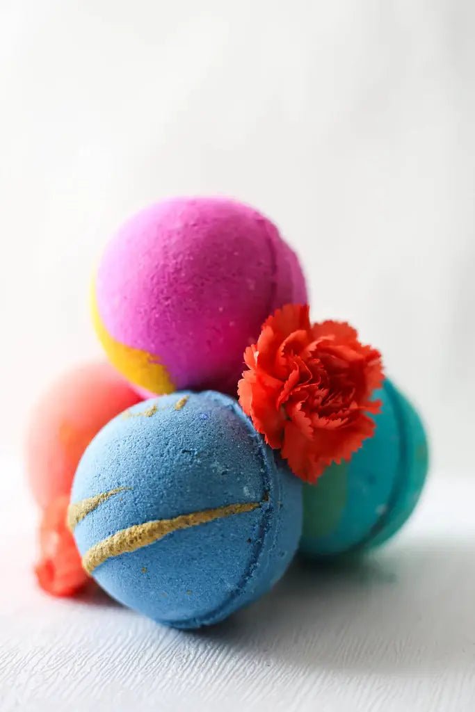 Raspberry Lemonade Bath Bomb - Pretty by Her - handmade locally in Cambridge, Ontario