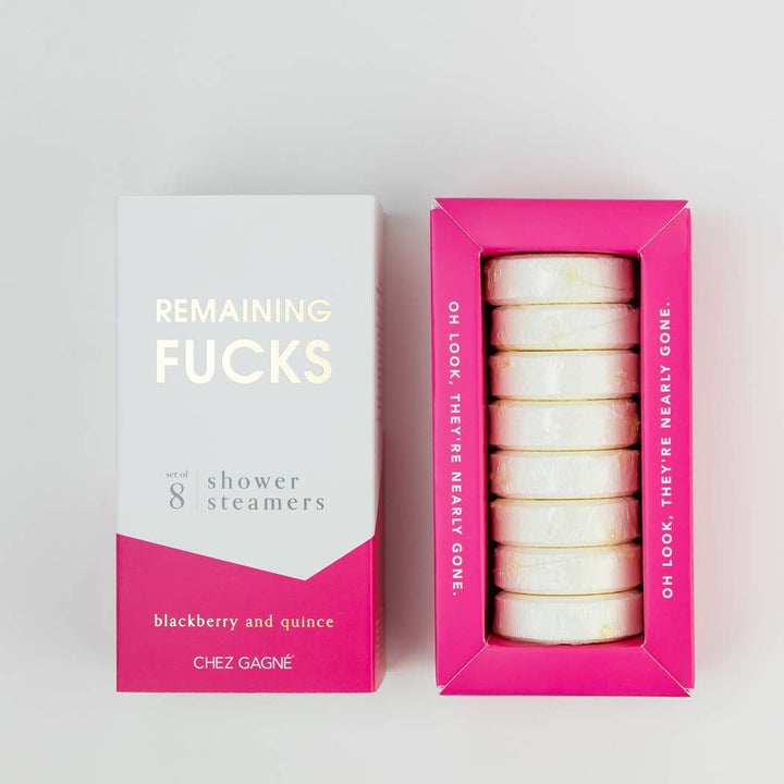 Remaining Fucks Shower Steamers - Blackberry Quince - Pretty by Her - handmade locally in Cambridge, Ontario