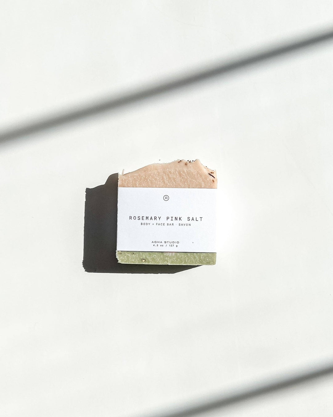 Rosemary Pink Salt Body + Face Bar - Pretty by Her - handmade locally in Cambridge, Ontario